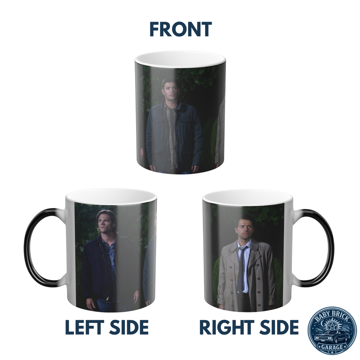 Dean, Sam, & Cas Heat Revealing Mug